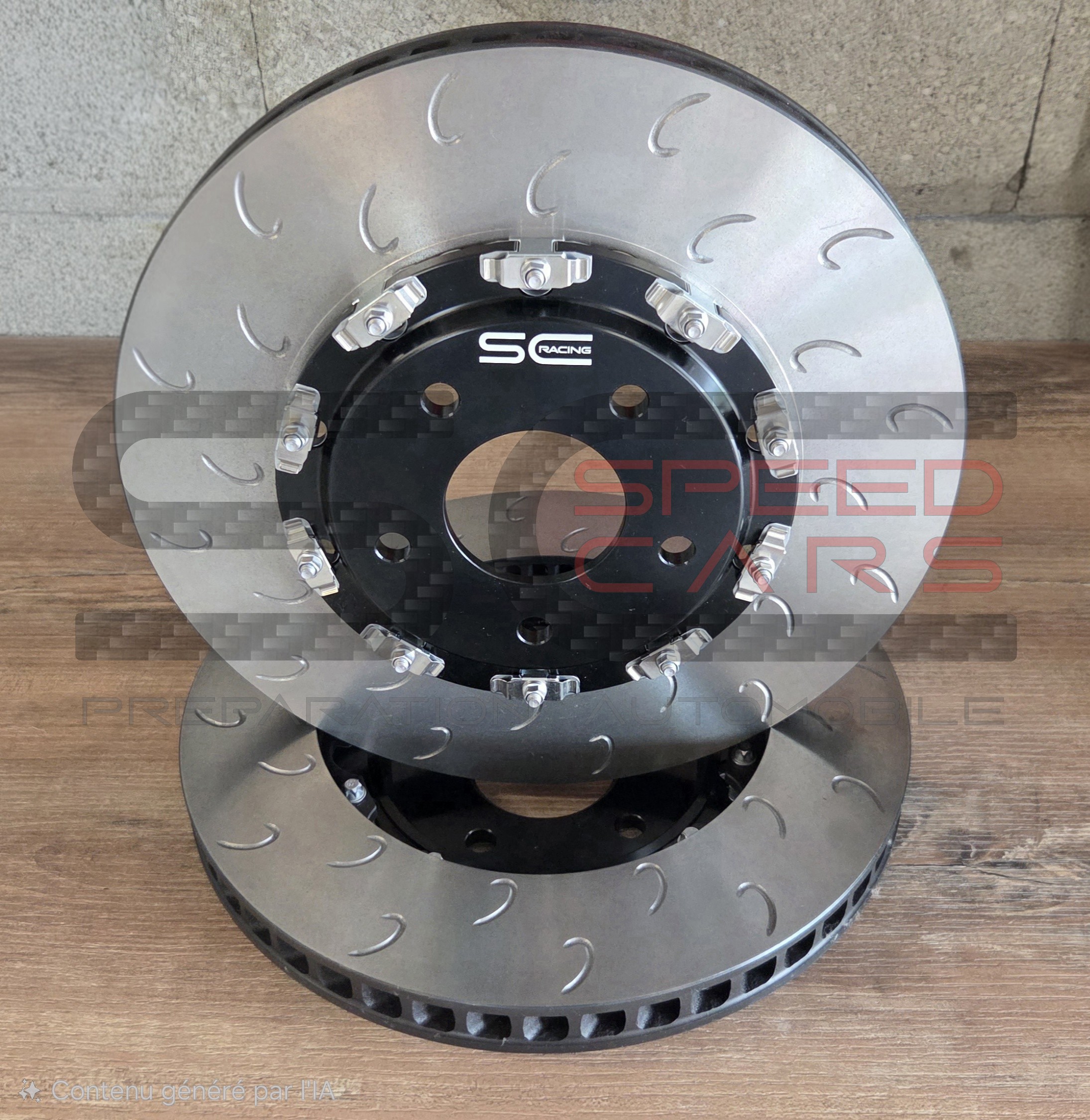 Paire de disques de frein sur bol alu Avant SCracing Nissan 350z (Flottant)