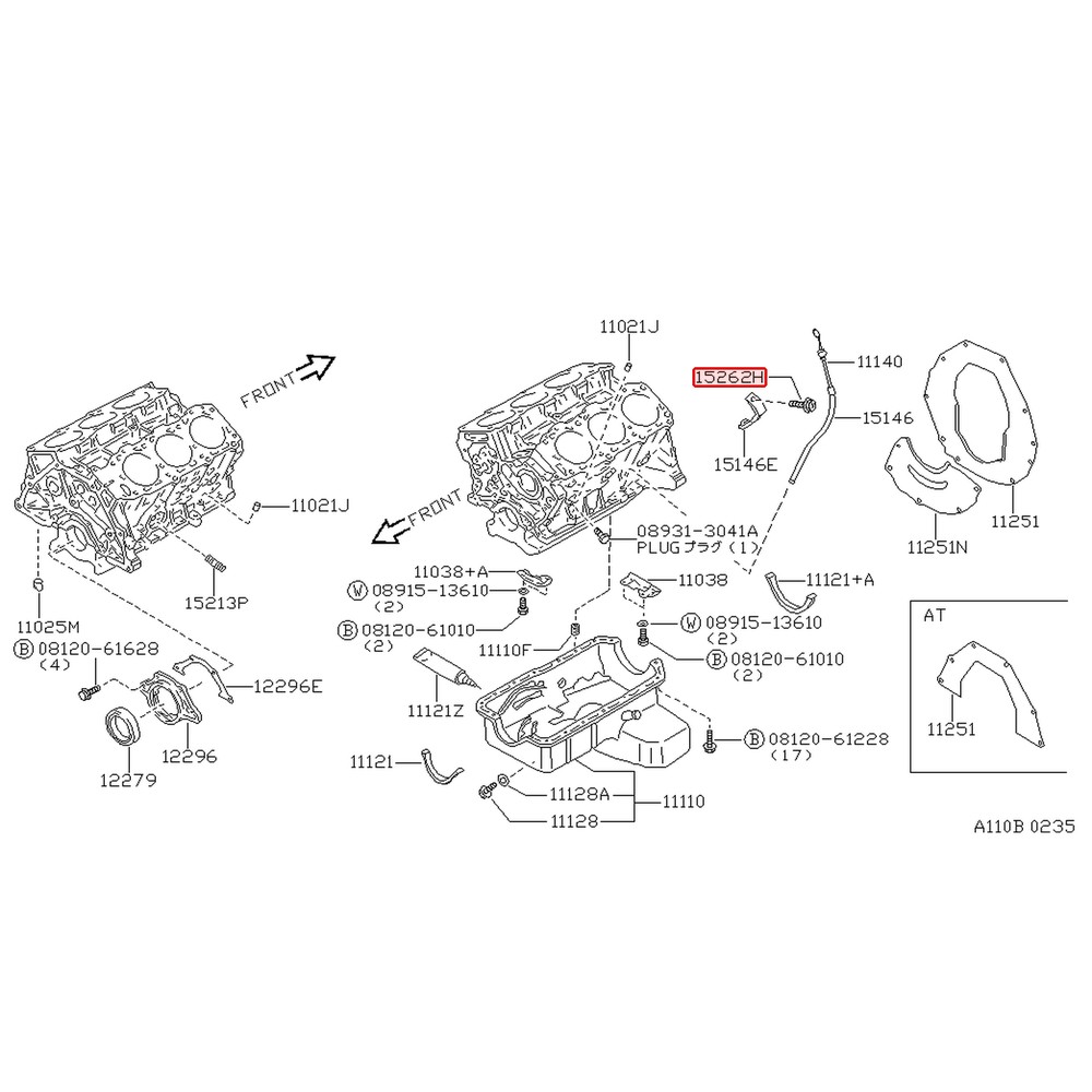Vis d'origine Nissan 300ZX Z32 VG30DTT – 01436-01471